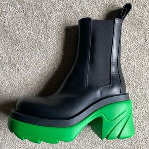 Bottega Veneta Flash Boots in Black Grass